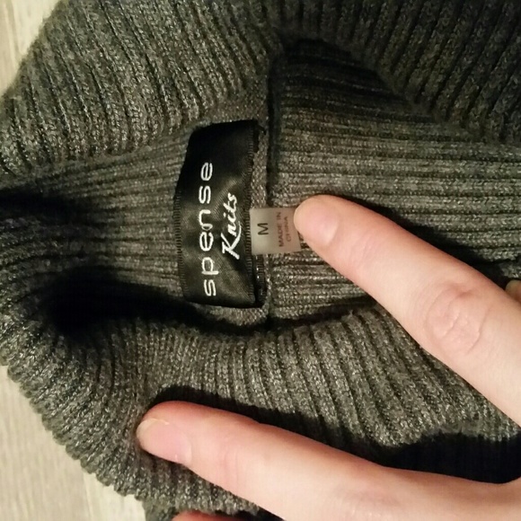 Spense Gray Turtleneck Sweater - Picture 6 of 6